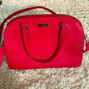 Kate spade ♠️ red handbag purse crossbody excellent condition satchel